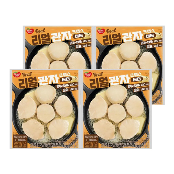 [동원F&B]동원 리얼 관자 크랩스 버터 72g 4개