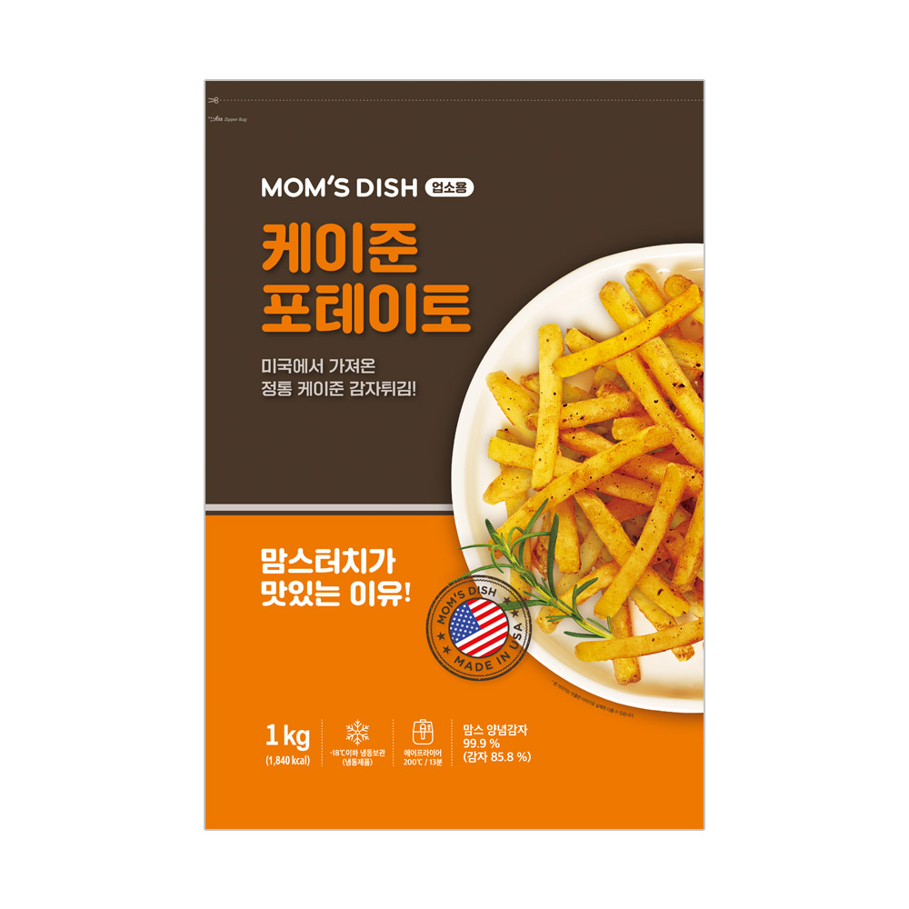 맘스터치 케이준 감자튀김 1kg