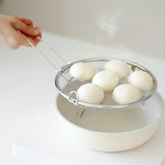 리본제이 304 스텐 채반 찜기 (탈부착 손잡이 포함)