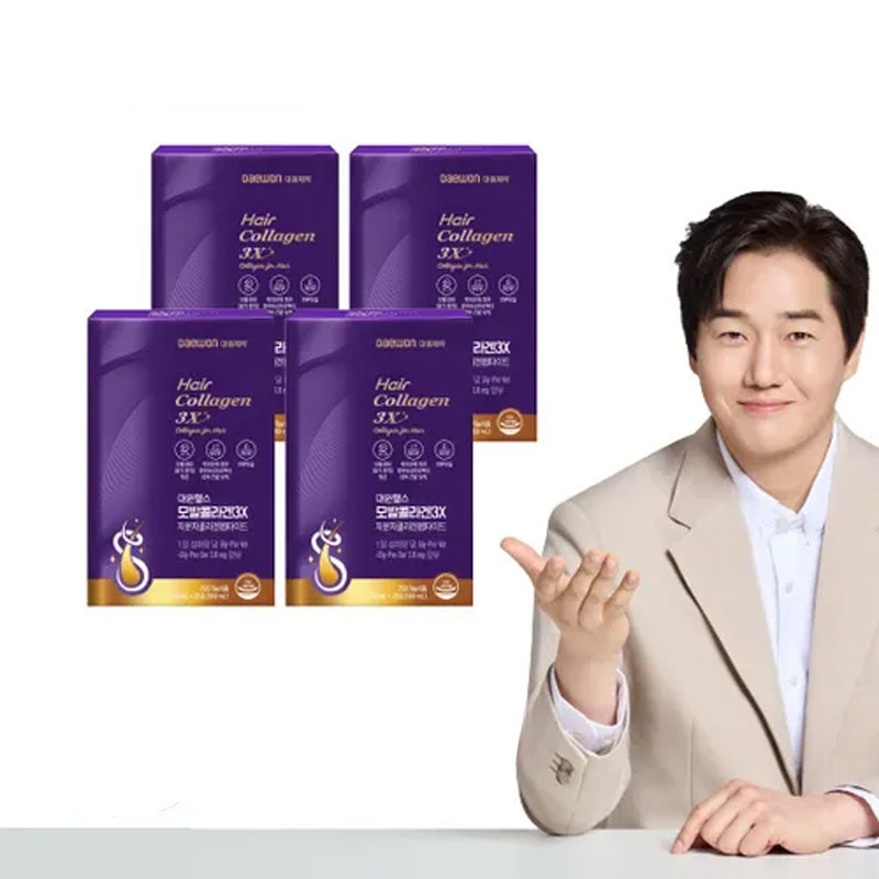 대원제약 모발콜라겐 3X 4박스구매 후 3천원 적립 2