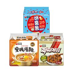 배홍동 비빔면 8봉 + 짜파게티 5봉 + 안성탕면 5봉