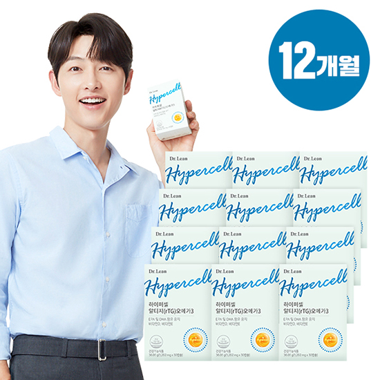 (95%이상 초고순도 RTG오메가3)닥터린 하이퍼셀 오메가3 12박스(12개월분)5%쿠폰+구매 후 3천원 적립