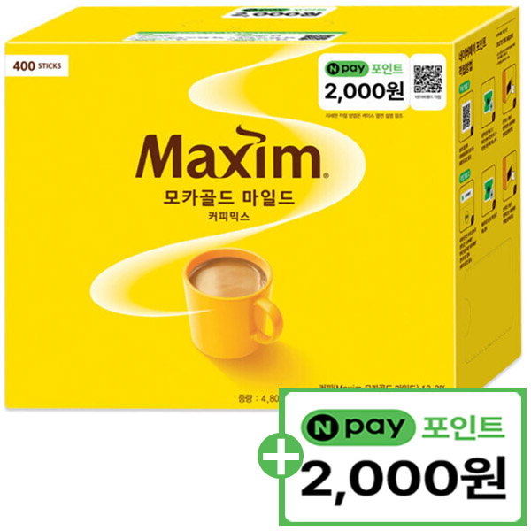 동서식품(주) 맥심 모카골드 커피믹스 400T+네이버 포인트 2,000원