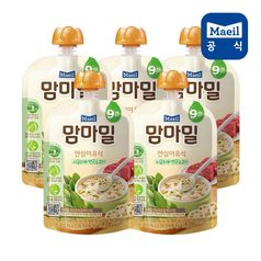 매일 맘마밀 이유식 시금치와연근소고기 (9개월) 100g 5팩