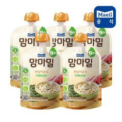매일 맘마밀 이유식 미역과 소고기 (9개월) 100g 5팩