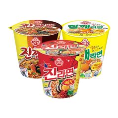 오뚜기 진라면 소컵 6입 + 참깨라면 소컵 6입 + 진짬뽕 소컵 6입