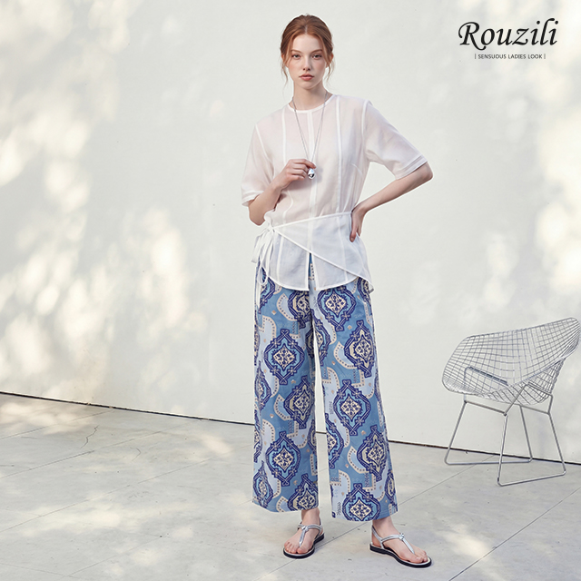 로질리 인견프린트 팬츠 5종5%쿠폰+구매 후 3천원 적립 3