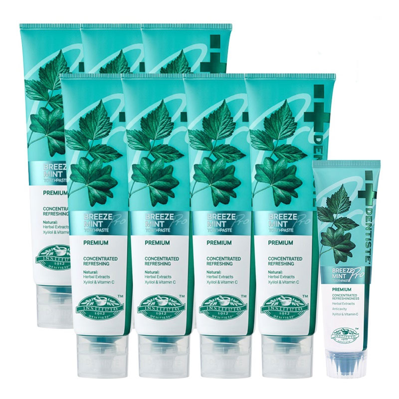 (최신상) 덴티스테 브리즈민트 프로(입냄새제거 불소치약) 180gX7+60g5%쿠폰+구매 후 3천원 적립 2