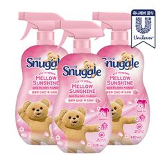 스너글 섬유탈취제 멜로우 선샤인 퀵 드라이 470ml 3개