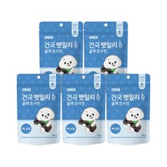 건국유업 건국대학교 펫밀리츄 글루코사민 뼈&관절 80g 5개 강아지 고양이 간식 영양식