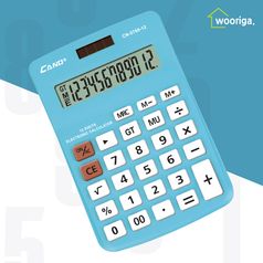 카노 고급 블루컬러 12자리 전자계산기 CN-5769 사무용계산기