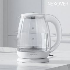 넥소버 유리포트 전기포트 커피포트 전기주전자 1.7L NGK-01W