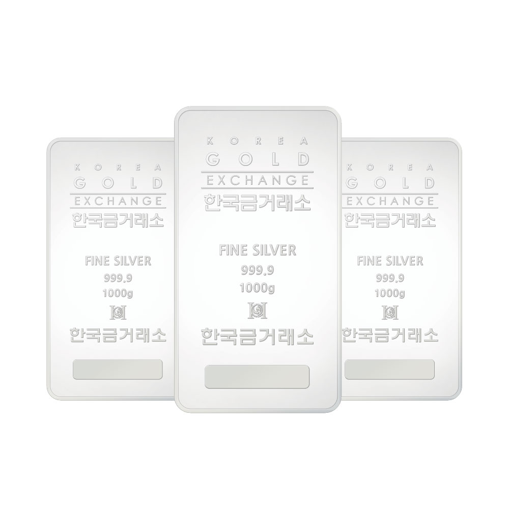 [한국금거래소] 실버바 3kg (1000g x 3개)