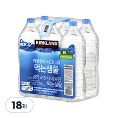 커클랜드 시그니춰 먹는샘물 코스트코 무라벨 생수 2L X 18병
