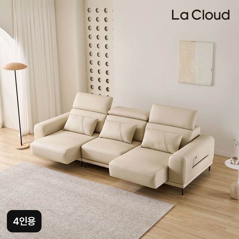 4인용 라클라우드 유니온 슬라이딩 가죽 소파5%쿠폰+구매 후 3천원 적립
