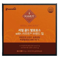 그레인랩 리얼 골드 발효효소 with 카무트 브랜드 밀 50포 4박스(총 200포)