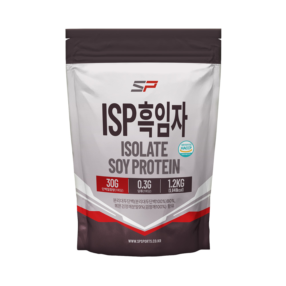SP스포츠 ISP 식물성 분리대두단백질 흑임자맛 1.2kg