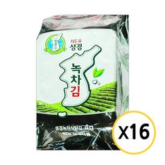 성경김 녹차 식탁김(4g x 16봉) x 2개