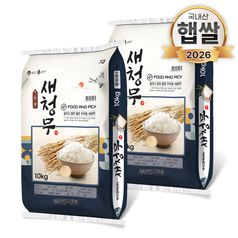 26년 푸드앤픽 새청무쌀 10kg+10kg 단일품종 쌀