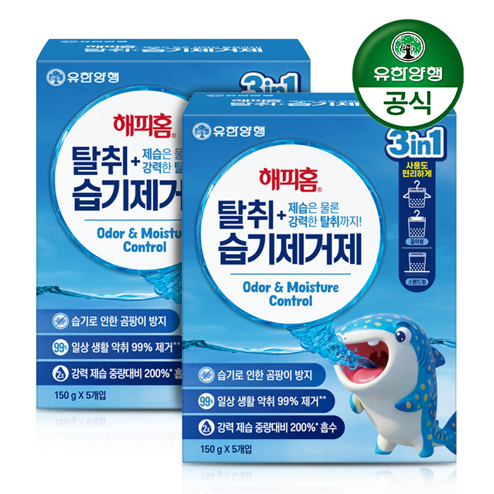 선전춘왕신소재유한회사 [ETV] 해피홈 탈취제습제(스탠딩/옷걸이) 150g x 5입 2팩