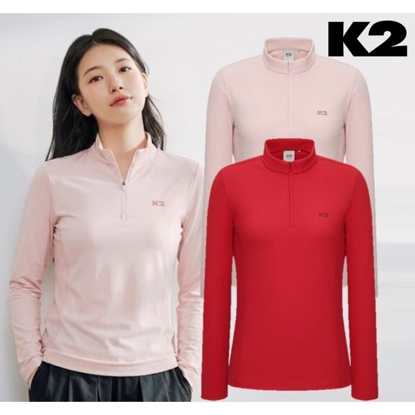 케이투코리아(주) [갤러리아] K2 케이투 여성 가을 집업티셔츠 소프트 피치 패턴 집업 W KWU25294