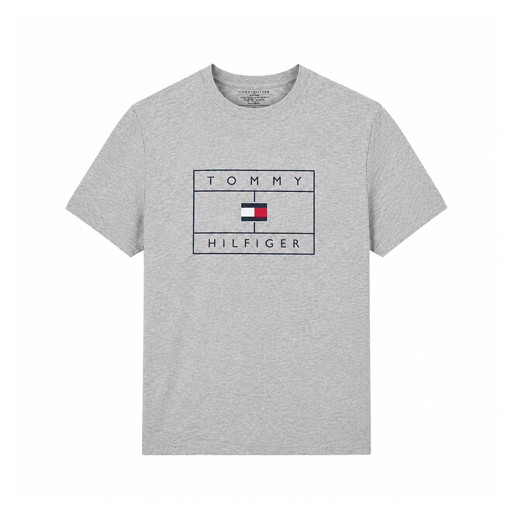 타미힐피거 탑스 그래픽 반팔 티셔츠 그레이 09T4511-GREY
