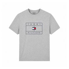 타미힐피거 탑스 그래픽 반팔 티셔츠 그레이 09T4511-GREY