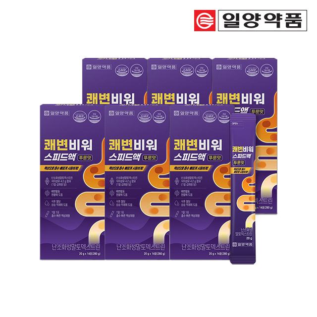 일양약품 쾌변비워 난소화성말토덱스트린 수용성 식이섬유 영양제 6박스