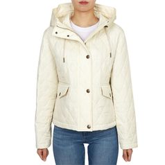 버버리 팸브룩 여성 후드 퀼팅 자켓 8110327