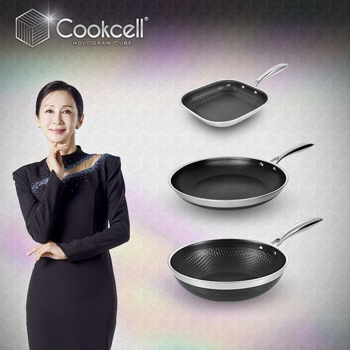 전인화의 블랙큐브 쿡셀 홀로그램 큐브팬 3종세트(프라이팬28cm+궁중팬28cm+정사각프라이팬20cm)구매 후 3천원 적립