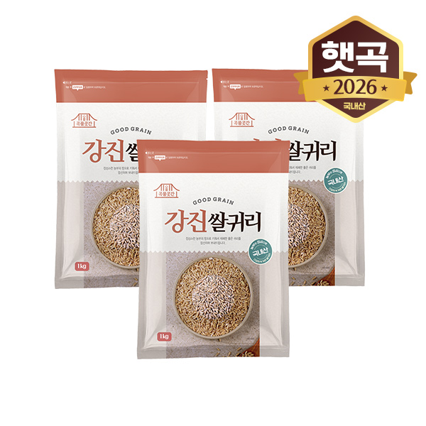 햇강진쌀귀리 1kgX3봉5%쿠폰+구매 후 3천원 적립 2