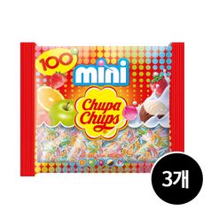 츄파춥스 막대사탕 미니 100p, 3개