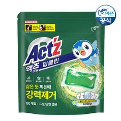 액츠 딥클린 초고농축 캡슐세제 유칼립투스향 80개입