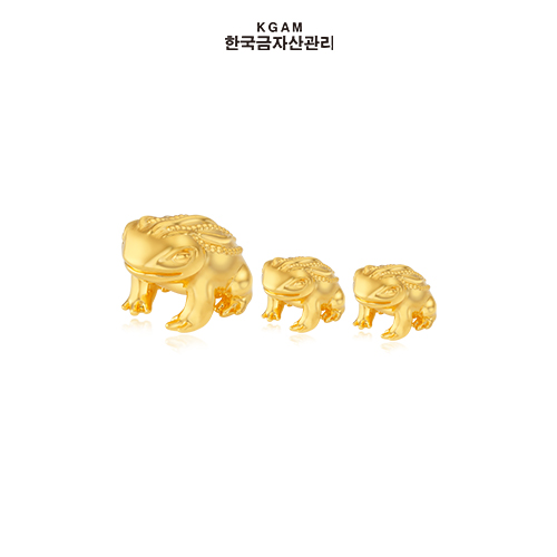 [한국금자산관리] KGAM 24K 순금 99.99% 복두꺼비 오브제 세트5%쿠폰+구매 후 3천원 적립