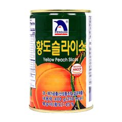 펭귄 황도 슬라이스 400g x6캔 / 복숭아 과일캔 통조림 디저트