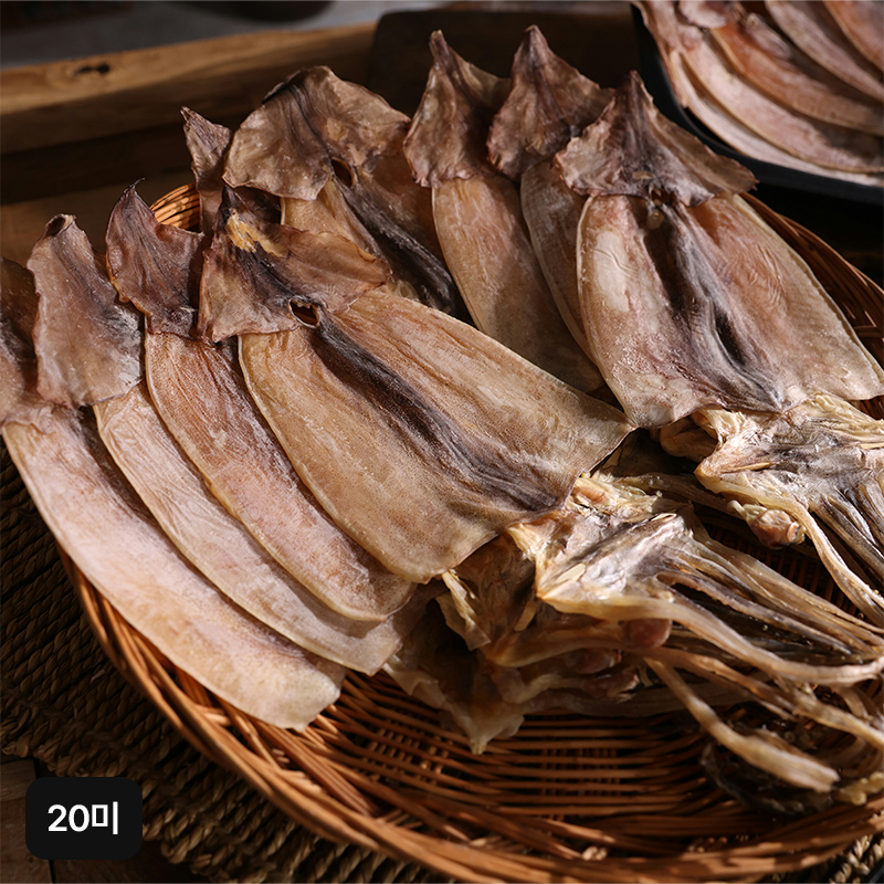 해동찬가 국내산 건오징어 20미 (10미 x 2봉, 총 800g 내외)구매 후 3천원 적립