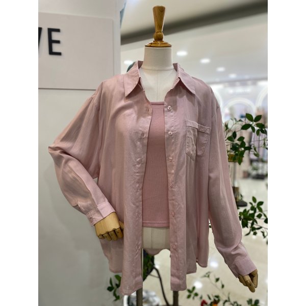 (주)아이디조이 [갤러리아] [레코브](SET) 골지탑 셋업 루즈핏 남방 (SB61F9NB544S)