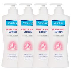 (4개)애경 바세린 핸드 앤 네일 로션 450ml